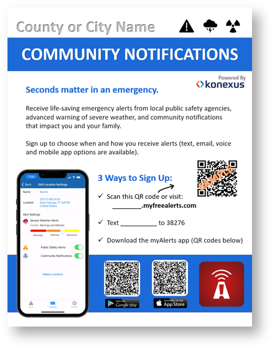 Join Our Community SignUp Flyer